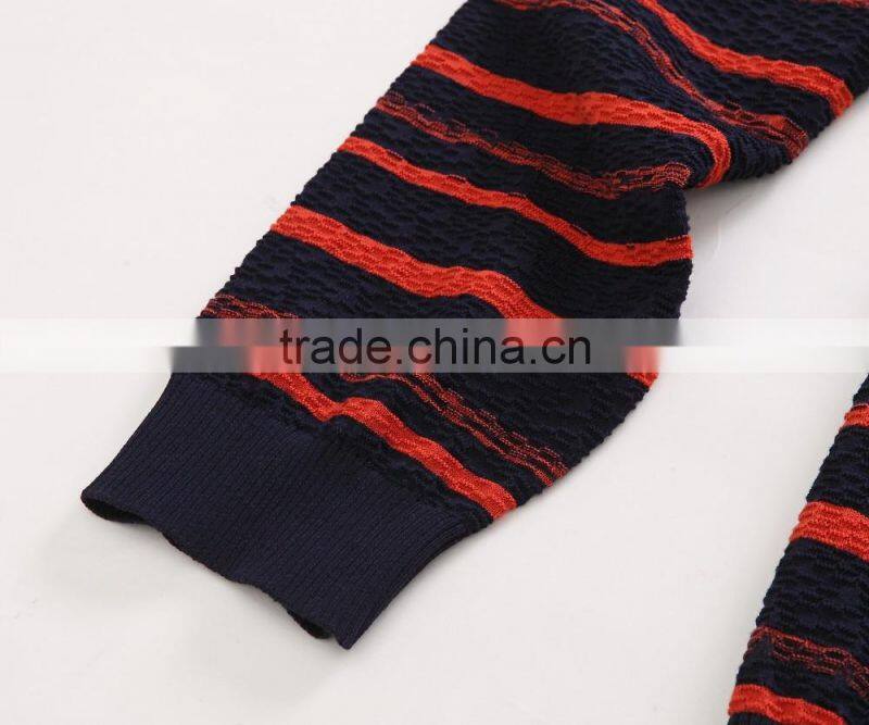 Raidy boer Men's O neck fashion stripe cotton knitwear/sweater