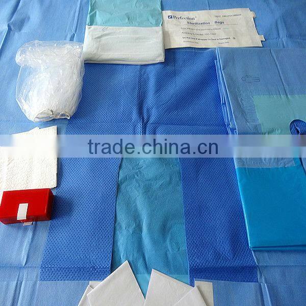 Sterile Blue Arthroscopy Pack with one elastic hole