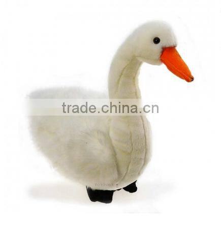 Cuddly kids stuffed white soft toys swan animal plush toy