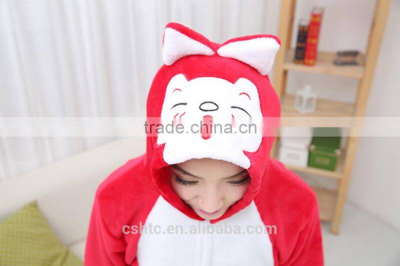 flannel cartoon adult animal jumpsuit animal pajamas jumpsuit