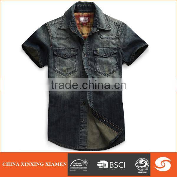 Hot sale Heavy Duty Cotton Men Short Sleeves shirt