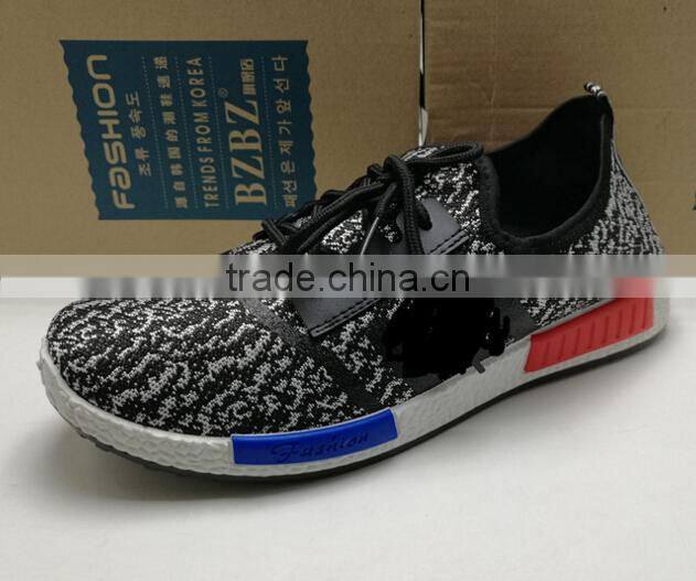 GZY factory Guangzhou stock fashion breathable men shoes 2017