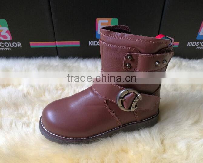 GZY Italy model fashion sole shoes kid boots wearable comfortable winter boots wholesale guangzhou 2017 stock