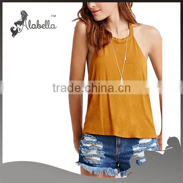 Large armhole tank T strap tank with drop hole