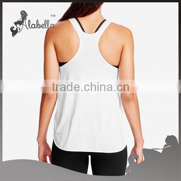 Breathable compression fabric for solid color tank top blank top wholesale