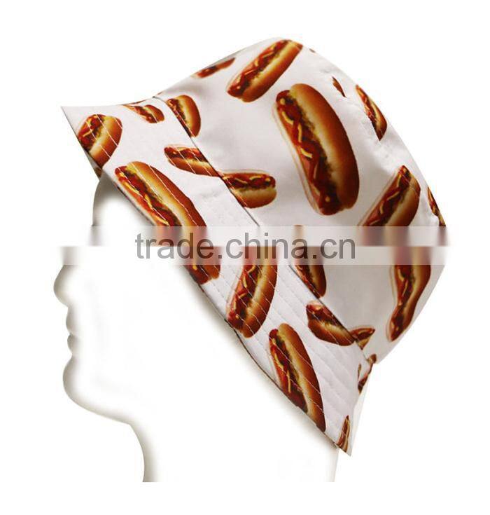 New trend Stylish custom new style red short brim bucket hats