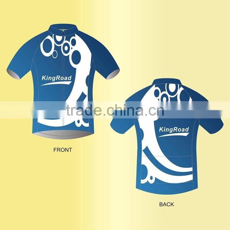 100% Polyester cheap sublimation printing custom sports shirt bicycle jersey wholesale with factory price