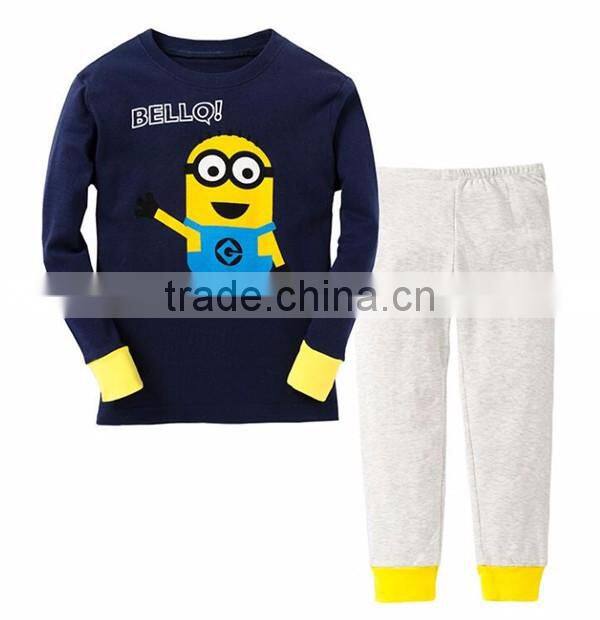 Wholesale 2016 Fashion Autumn Winter Sleepwear Cotton Boys Pajamas