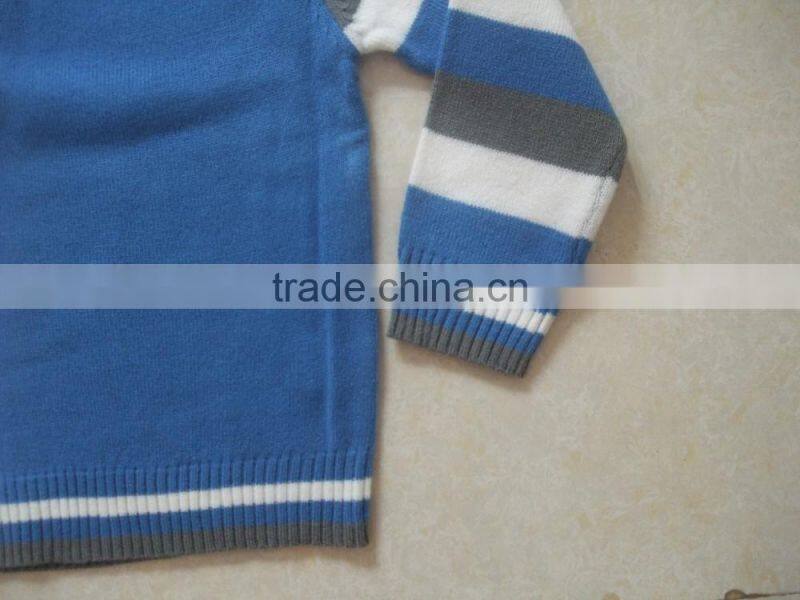 High Quality Wholesale Kids Boys Knitted Sweater Pullover Long Sleeve Boys Sweater With 2 Colour (BKNB5342)