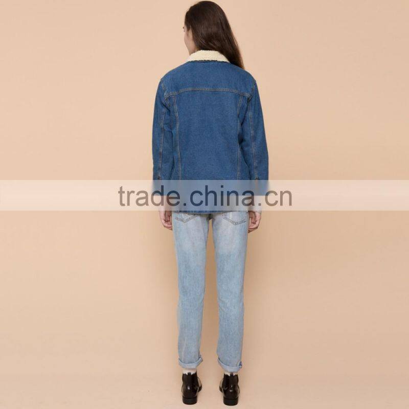 China factory fleece padded winter jacket overcoat for women