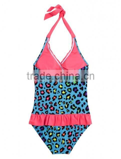 Top quality one piece design dark blue sexy women swimwear