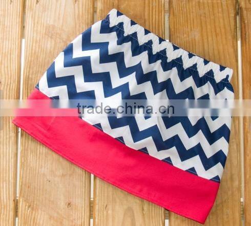 Baby Girl Skirt Navy Chevron with Red Hem Band Skirt, Twirl Skirt,Toddler Skirt, Navy Zig Zag Skirt, outfit