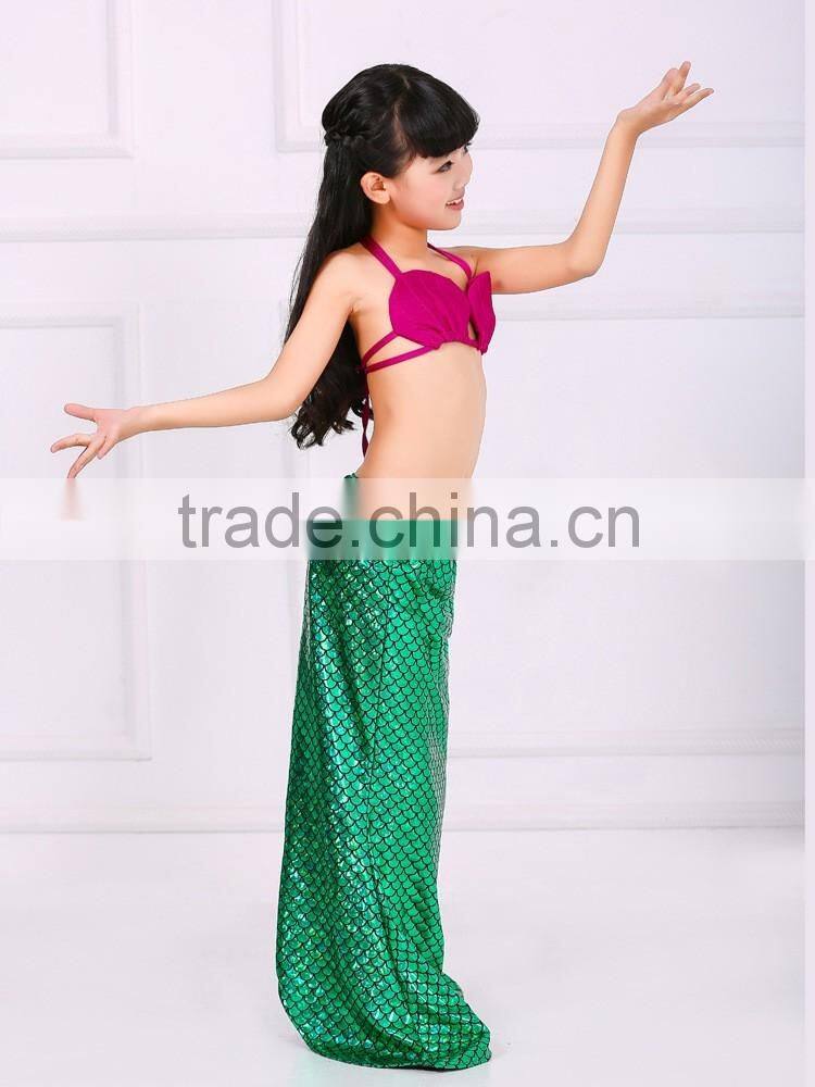 Baby girl fins mermaid romper jumpsuit kid mermaid swimming bathing suit