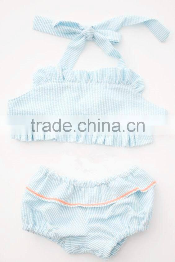 Girl child swimsuit kid seersucker swimsuit kids swimwear for girls