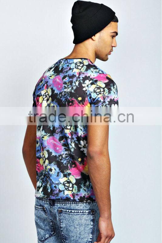 full sublimation printing t-shirt for men,short sleeve,high quality,factory price