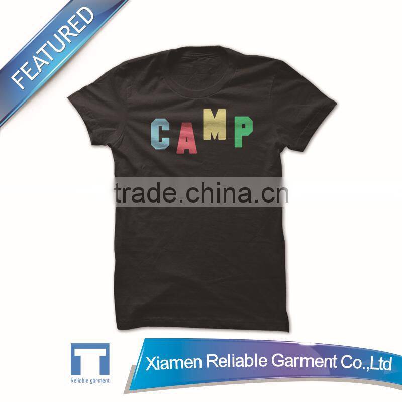 Brand fashion new model men's custom short sleeve t shirt