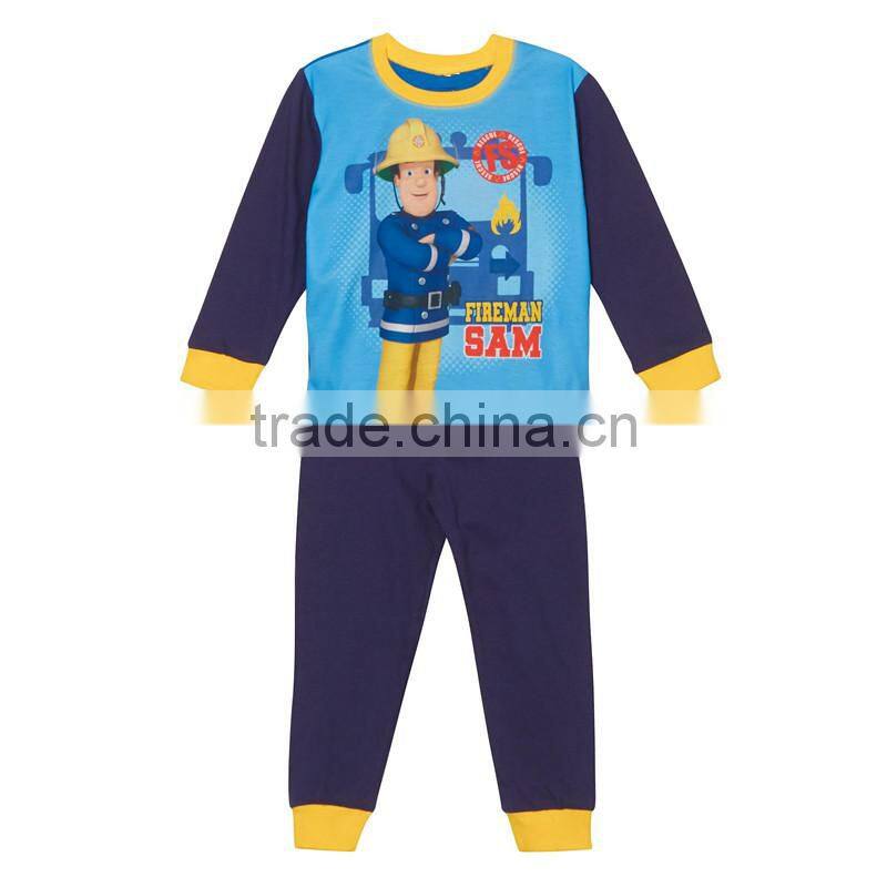 Boy's blue 'Fireman Sam' pyjama set