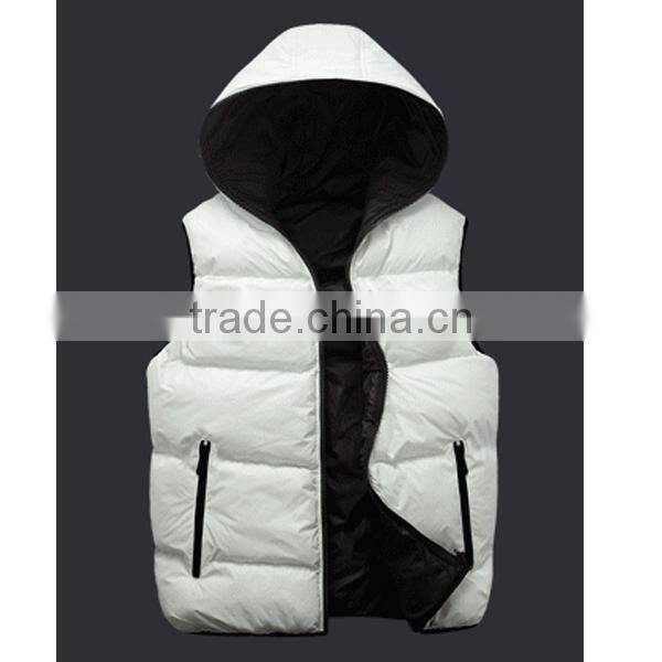 2015 Wholesale Customized Outdoor Men Slim Duck Down Vest