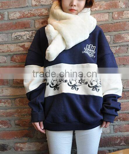 2016 New Fashion Bufandas Winter Women Scarf Adult Faux Fur Solid Color Thick Keep Warm Ring Imitation Collar Female Scarves