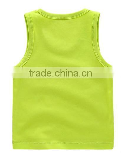 sweet fancy comfortable cotton promotional cool promotional wholesale hotsale baby kids children vest tank top