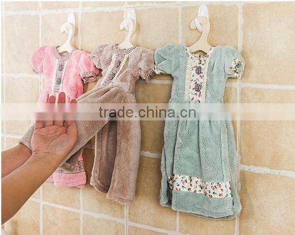 Hot sale new arrival microfiber material fashion lovely skirt design bath hand towels,Bath towel
