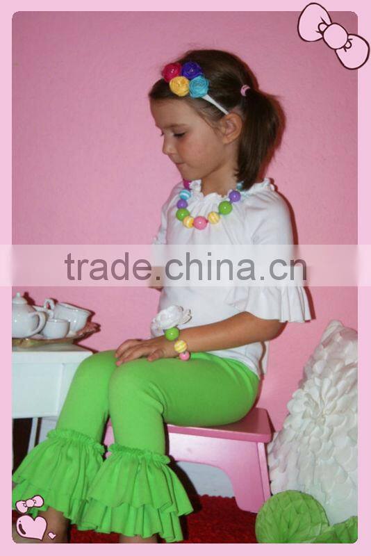 cute baby kids Long Sleeve Shirt and Petti Pants Outfits Girls Chevron Clothing Sets Baby Clothes Suit