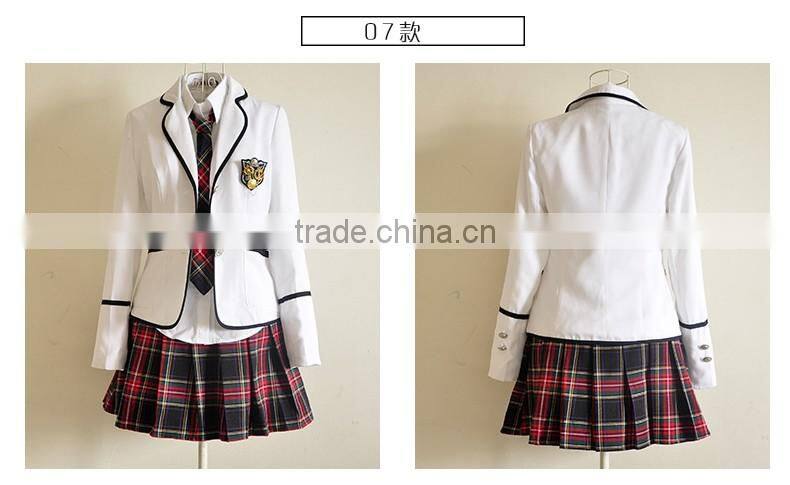 Juqian Wholesale Factory Price Blazer Suits Design School Uniform/Customized western style blazer nice high school uniform