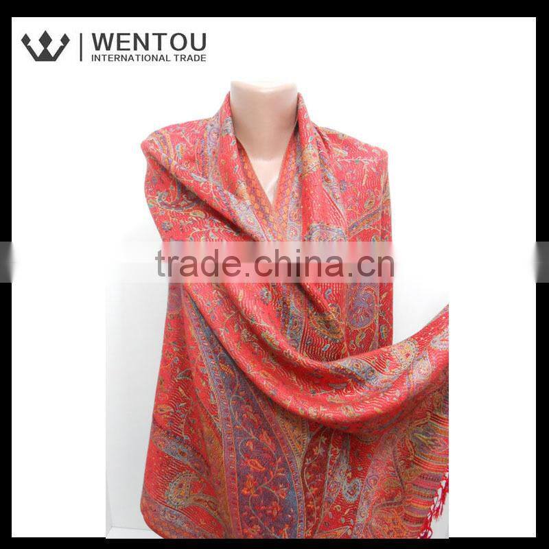Oversized Soft Red Pashmina Scarf