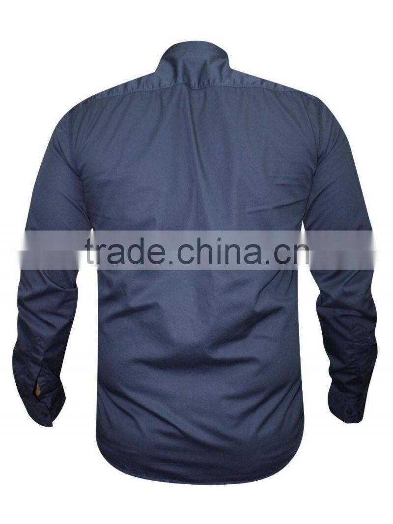 Navy Solid Shirt SH123