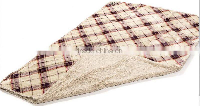 Reversible Micro Fur Pet Dog Bed Blanket Throw