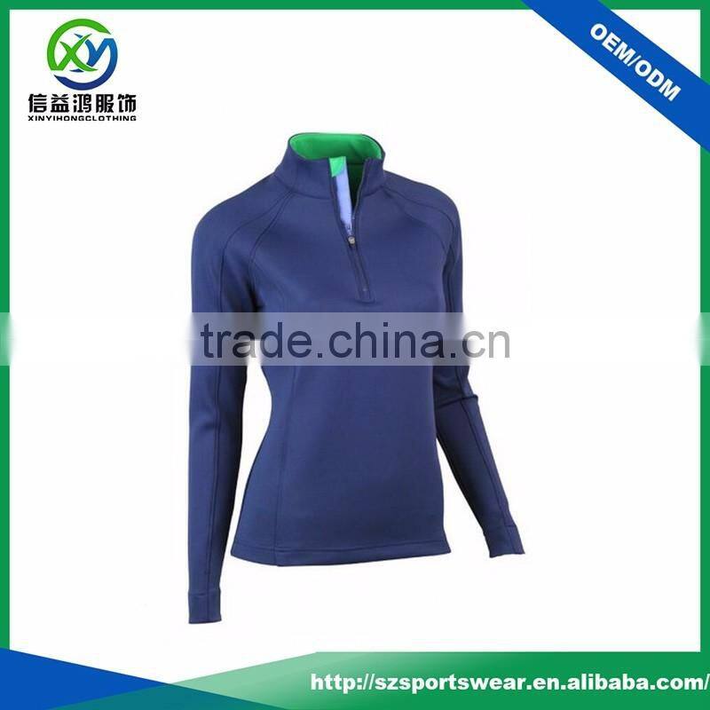 New Arrival Contrast Color Slim Fit Golf Women's Windbreaker Pullover Jacket