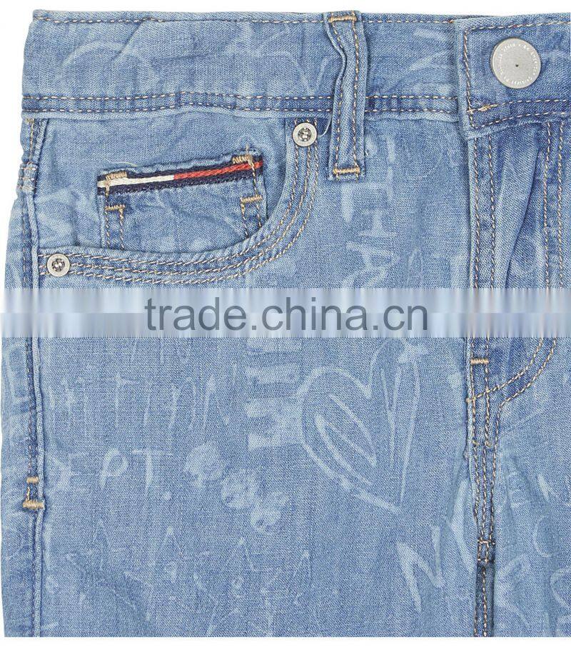Custom Made Good Quality Dark Blue Higher Washed Denim Shorts