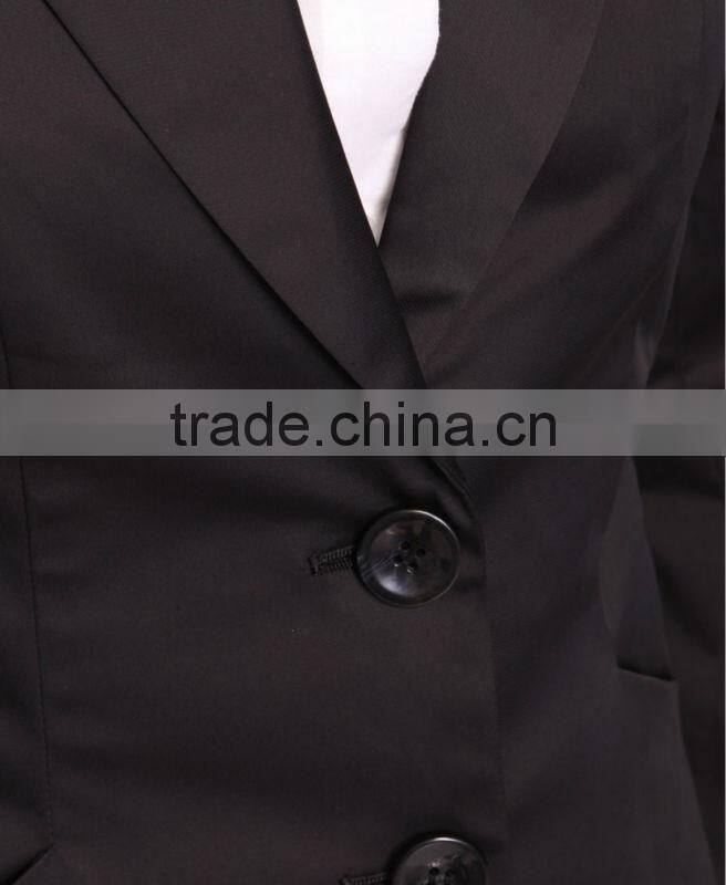 Woven Cotton Blend Blazer