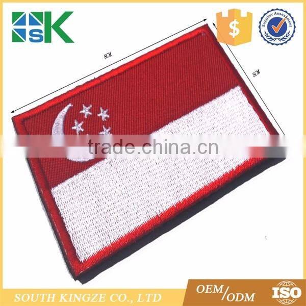 Singapore moon star flag logo clothing brand patch