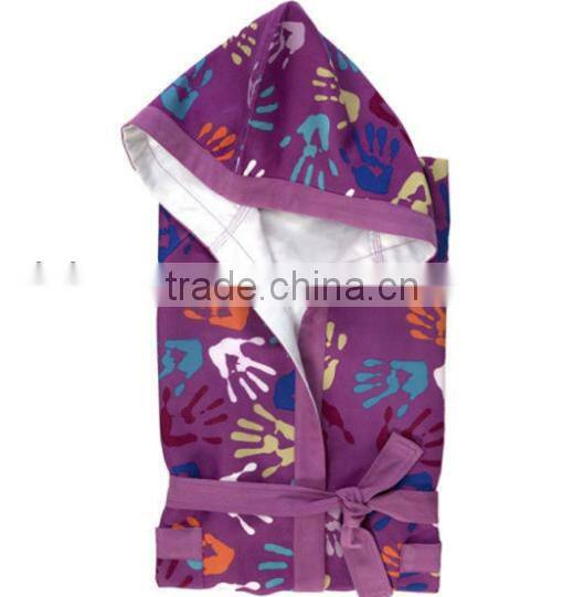 Custom Printed Microfiber Bathrobe