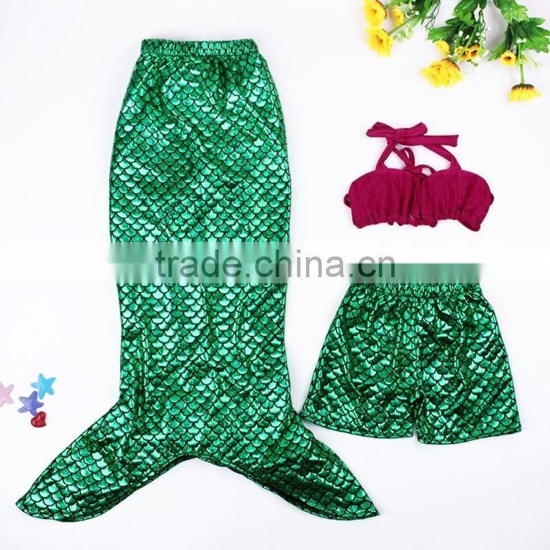 Swim mermaid tail little mermaid swimming costumes swimsuit hipster tail for girls