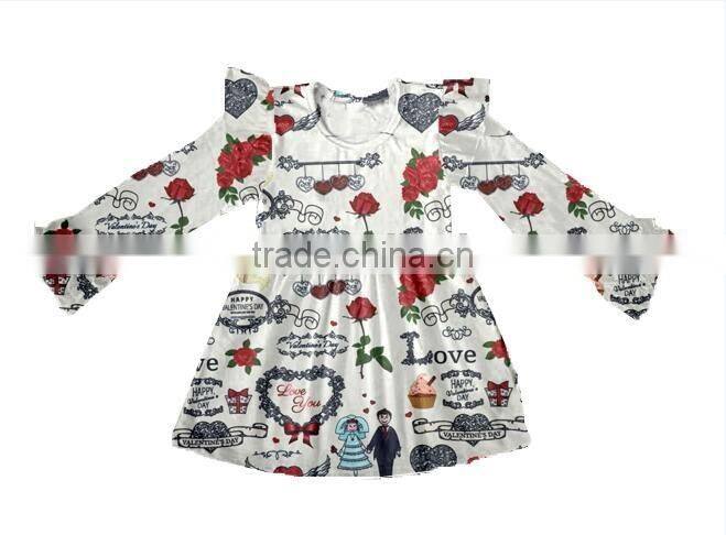 Bunny baby girls dress baby dress infant pattern printed dresses