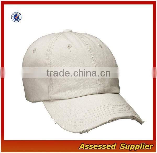 Hot fashion ripped dad hat custom blank cotton dad hat cool casual baseball cap for wholesale