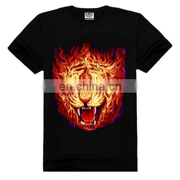 Tiger printed t-shirt custom,graphic tees t-shirt,tees t-shirt