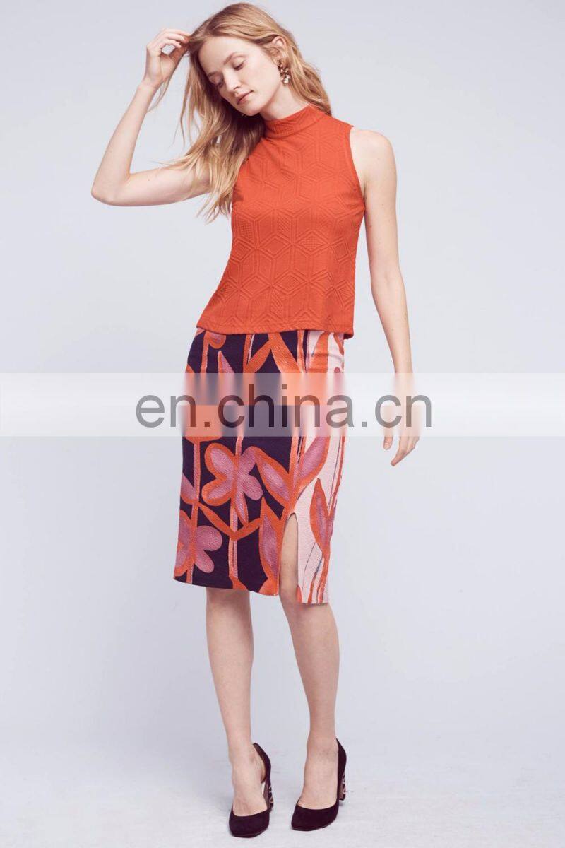 Pullover Sleeveless Top Vest Mockneck Knit Tank Custom Knit Sweater Women