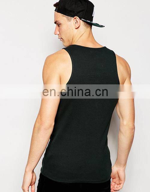 2017 China Manufacturer Wholesale Plain Gym Stringer Men's Tank Top