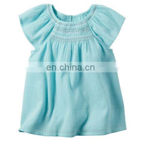 New quality latest design baby girl blouse
