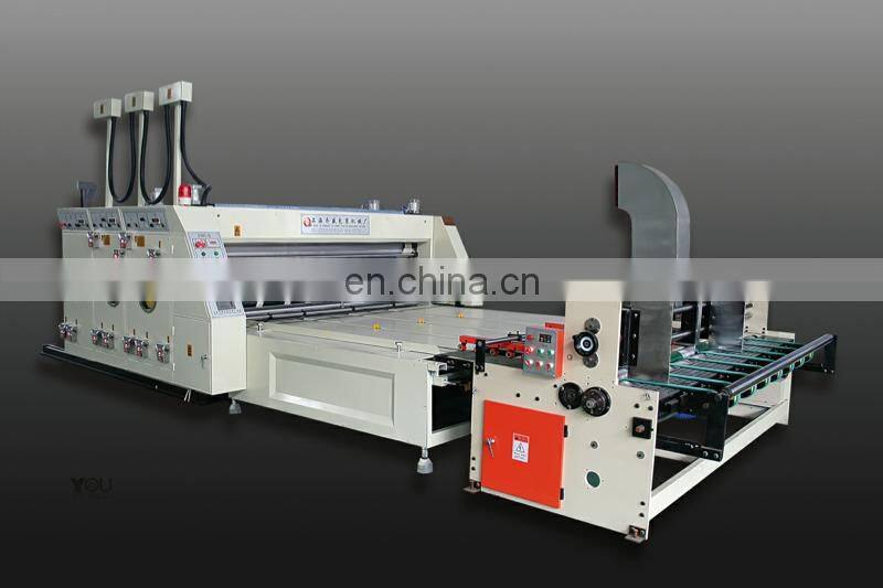 High quality with CE corrugated cardboard boxes making machinery du carton