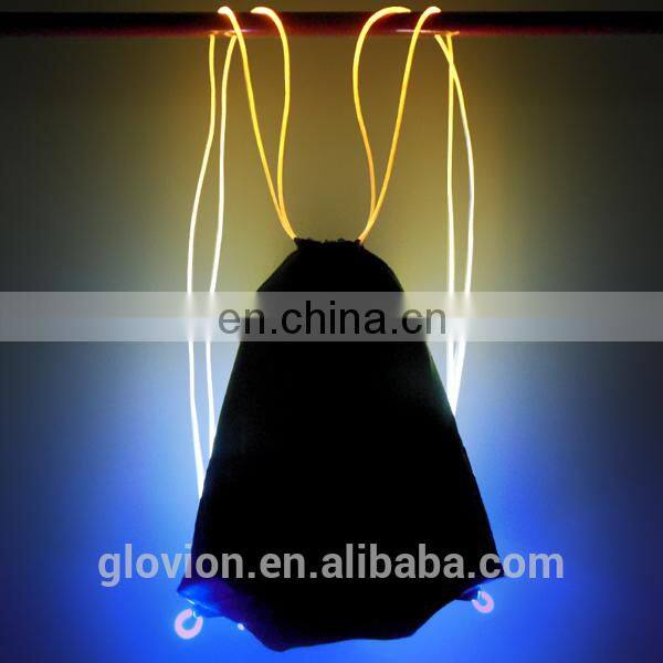 Hot selling led light backpack led safety night bag beautiful colorful bag