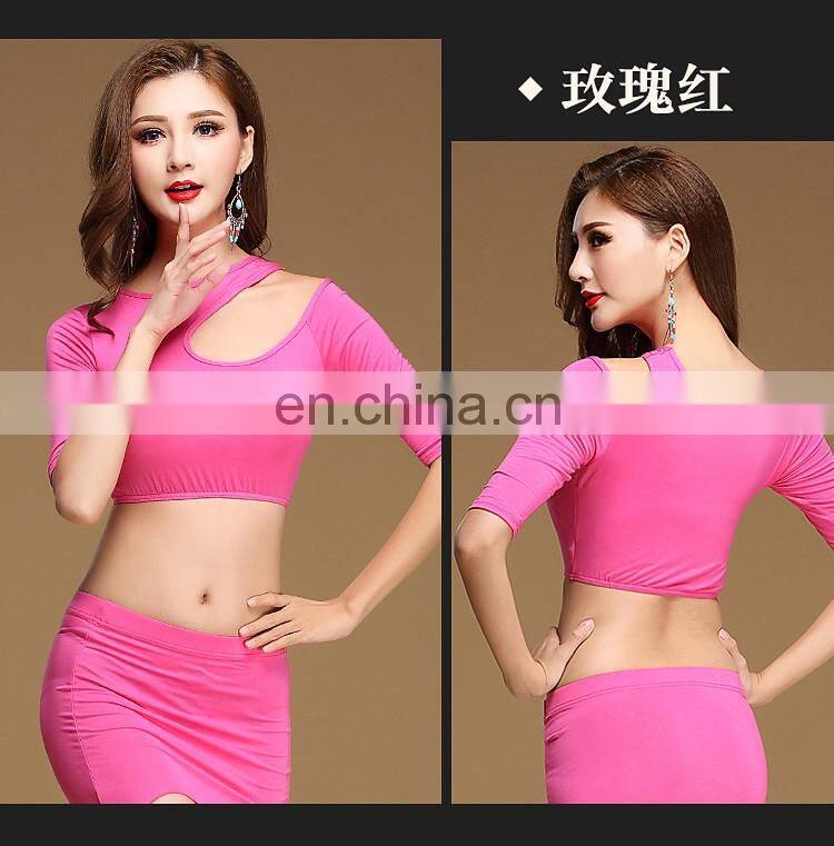 S-3103 Wholesale sexy modal four colors belly dance top
