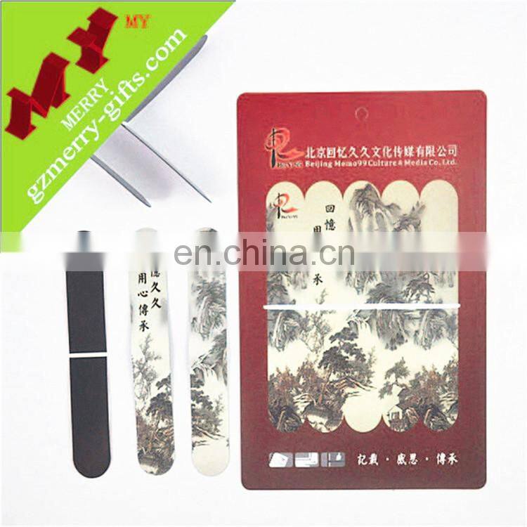 Pretty logo custom book mark / wholesale paper bookmark