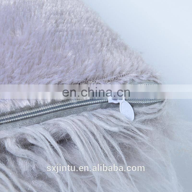 Home decorative Plush faux fur pillowcase  furry throw pillow cover