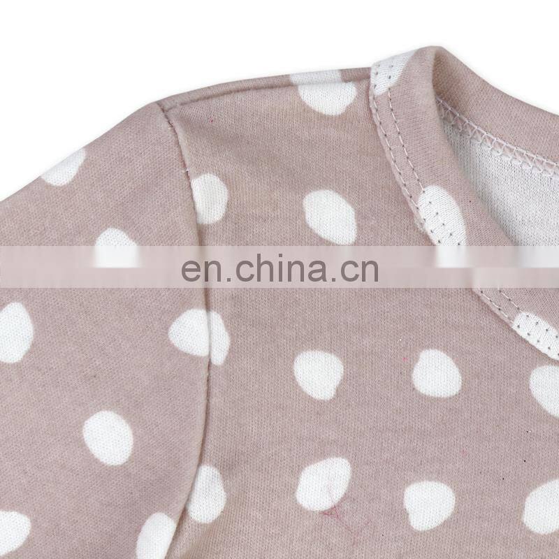 Girl Polka Dots Applique Ruffle Tunic And Stripe Leggings Wholesale Children Clothing Kids Thanksgiving Boutique Outfit