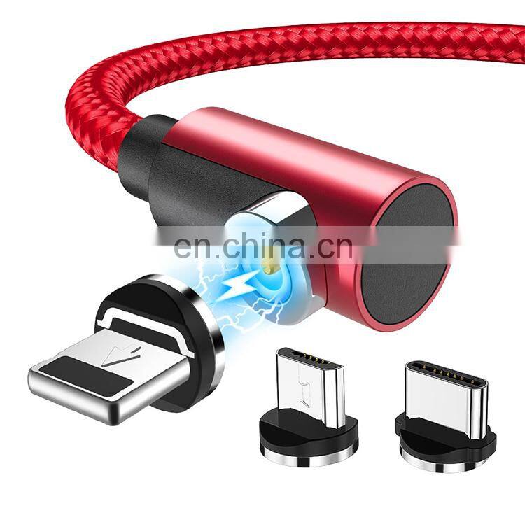 3 In 1 Usb Cable Magnetic Micro Usb Fast Charging Nylon 1M 2020 New Product Cable Original Factory Wholesale Data line cable