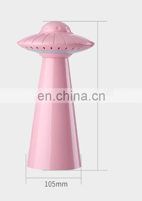 2020 Amazon hot sale Kids gift rechargeable USB cable UFO LED table desk lamp for home decoration